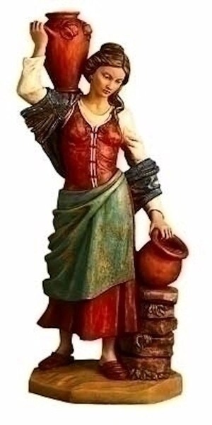 Judith for Fontanini Nativity Set Jug on shoulder Statue Religious Villager